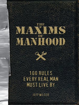 cover image of The Maxims of Manhood